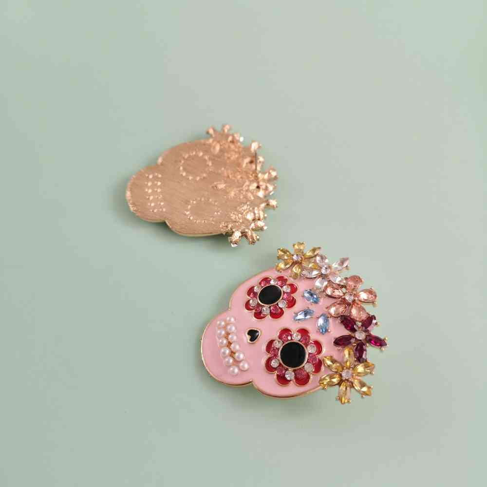 Rhinestones & Sugar Skulls Earrings    