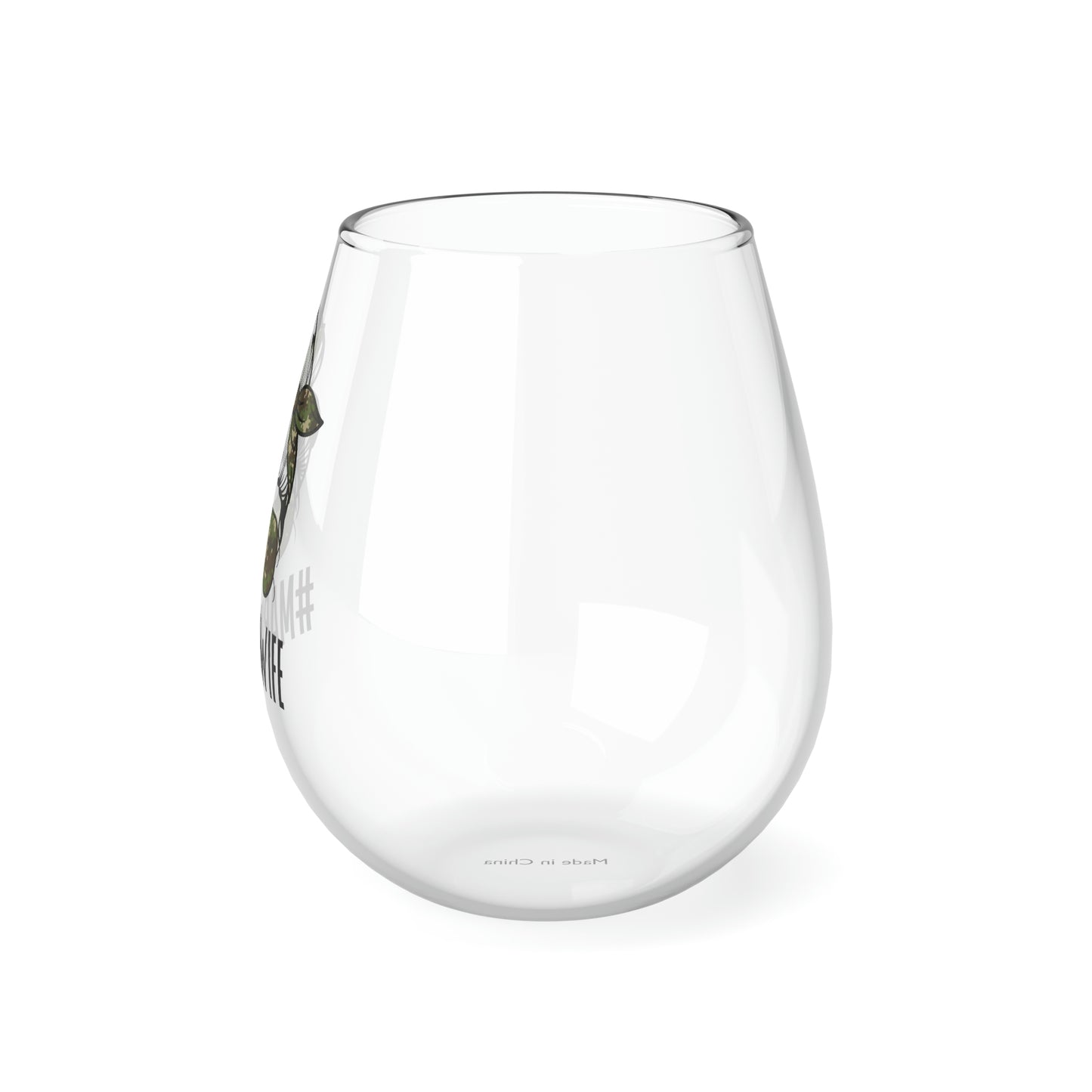 #MarineWife Wine Glass Mug   