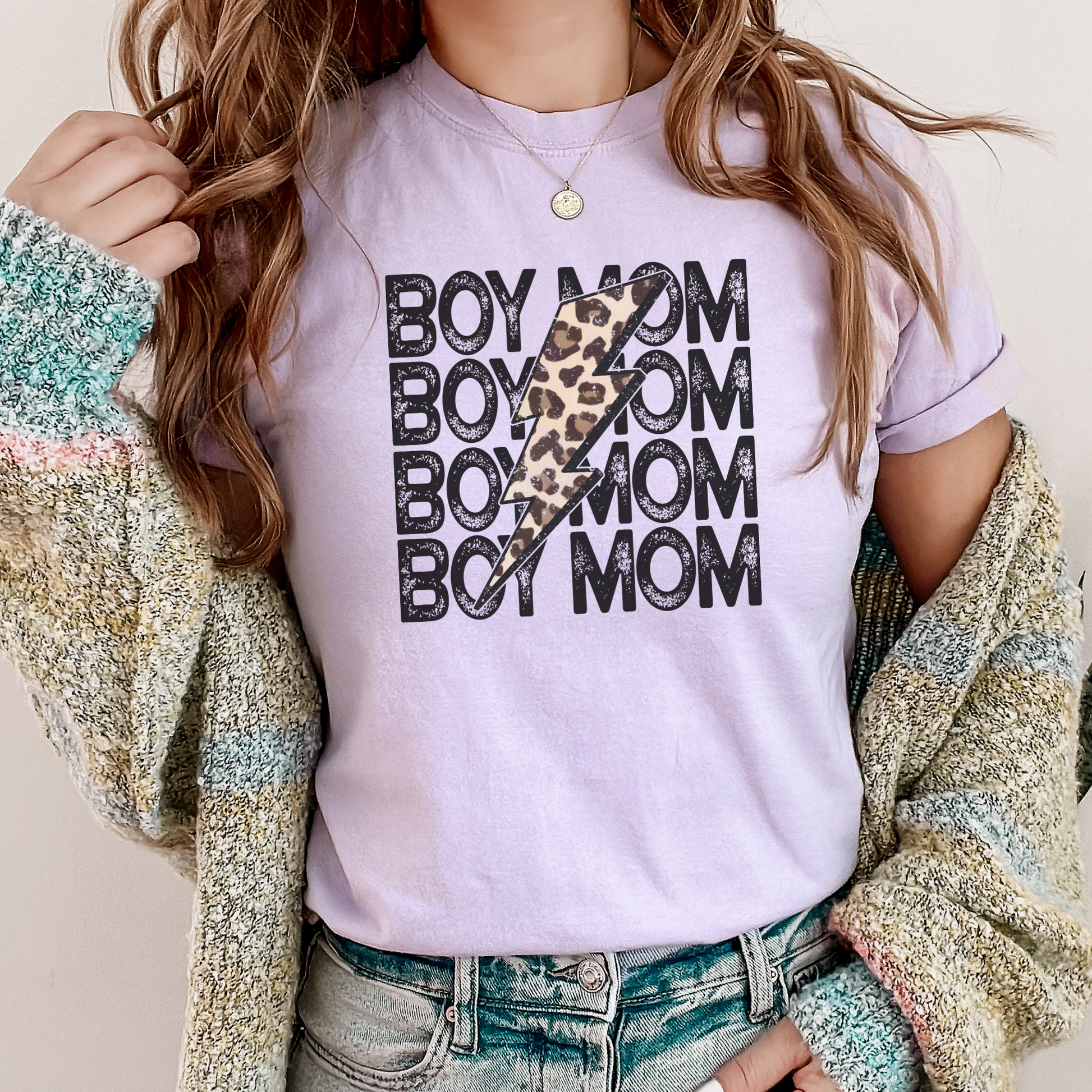 Boy Mom Tee T-Shirt Orchid S 