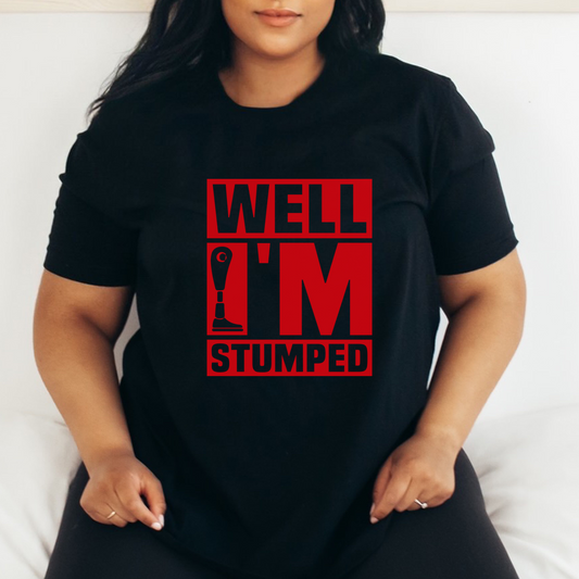 Well, I'm Stumped Tee T-Shirt Black XS 