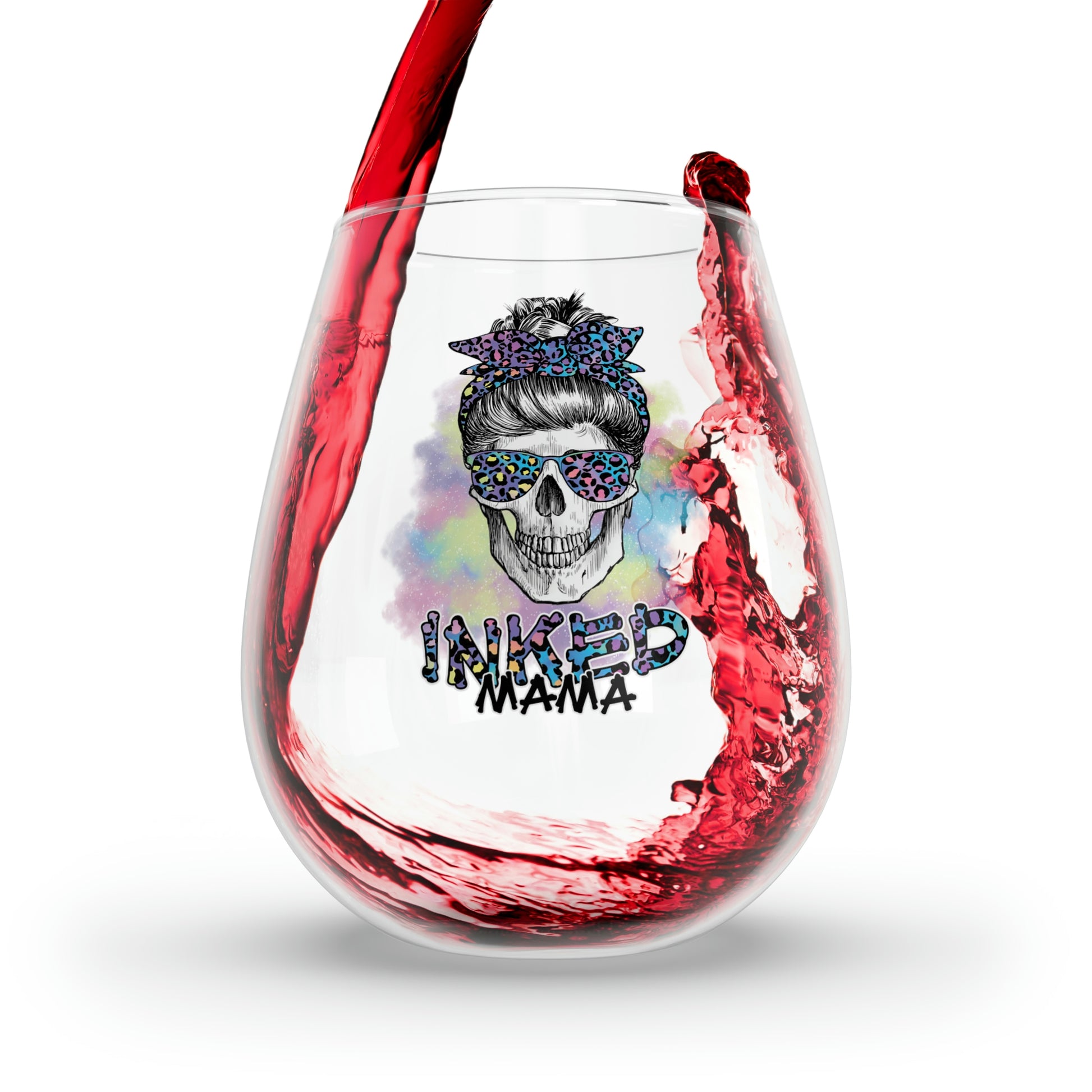 Inked Mama Wine Glass Mug 11.75oz  