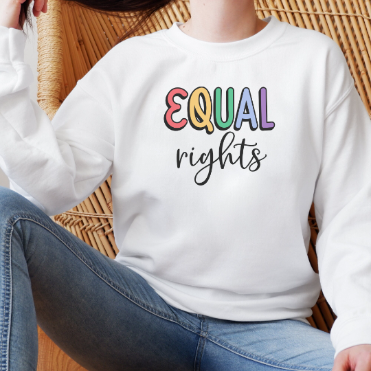 Equal Rights Sweatshirt Sweatshirt S White 