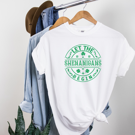 Let the Shenanigans Begin Tee T-Shirt White S 