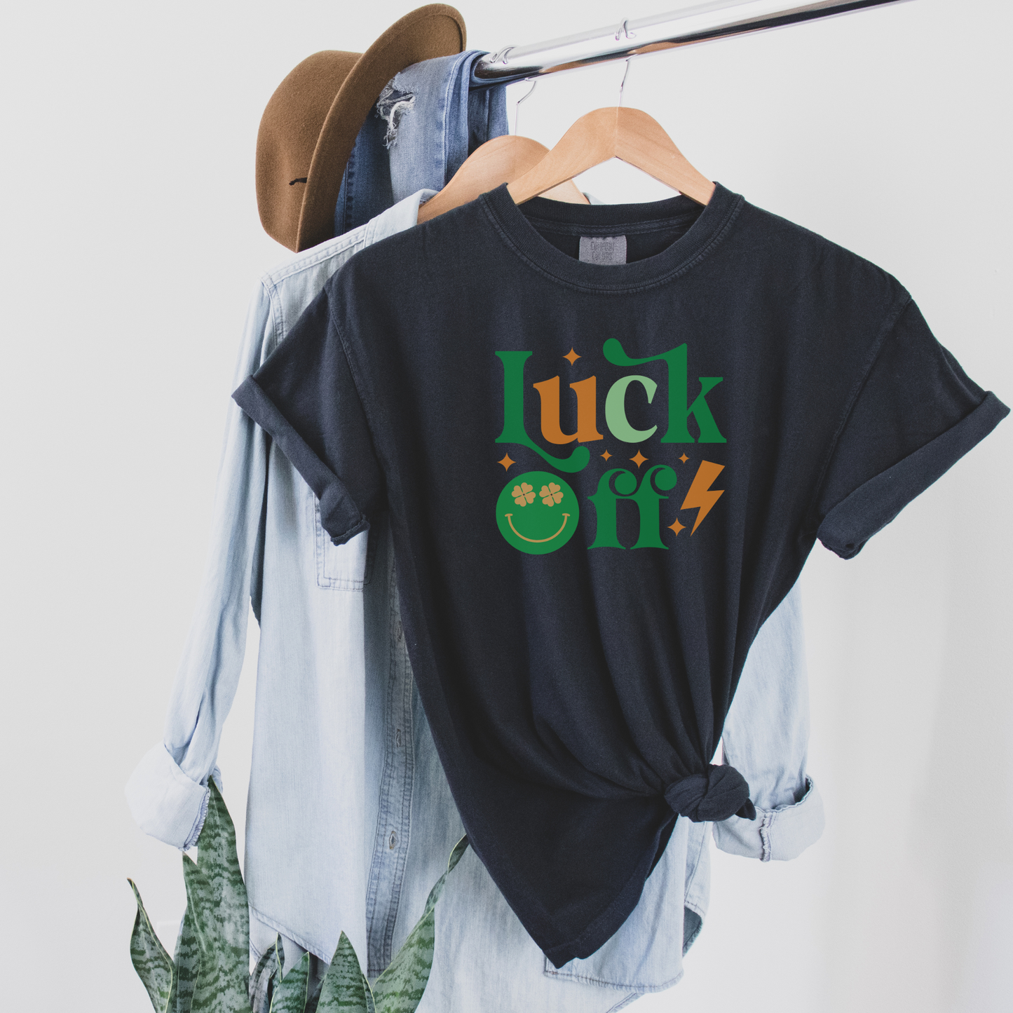 Luck Off Tee T-Shirt Black 3XL 