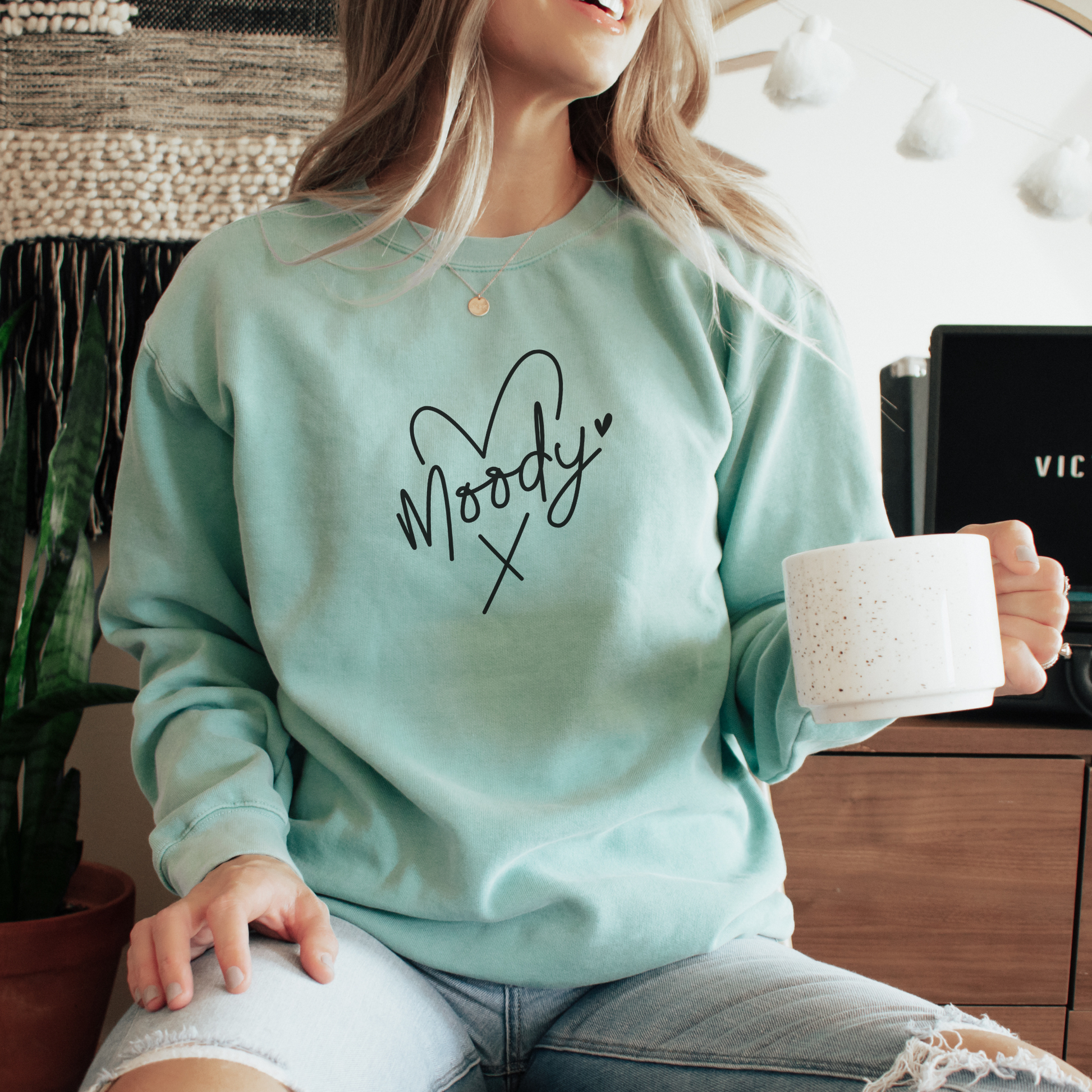 Moody Sweatshirt Sweatshirts Chalky Mint S 