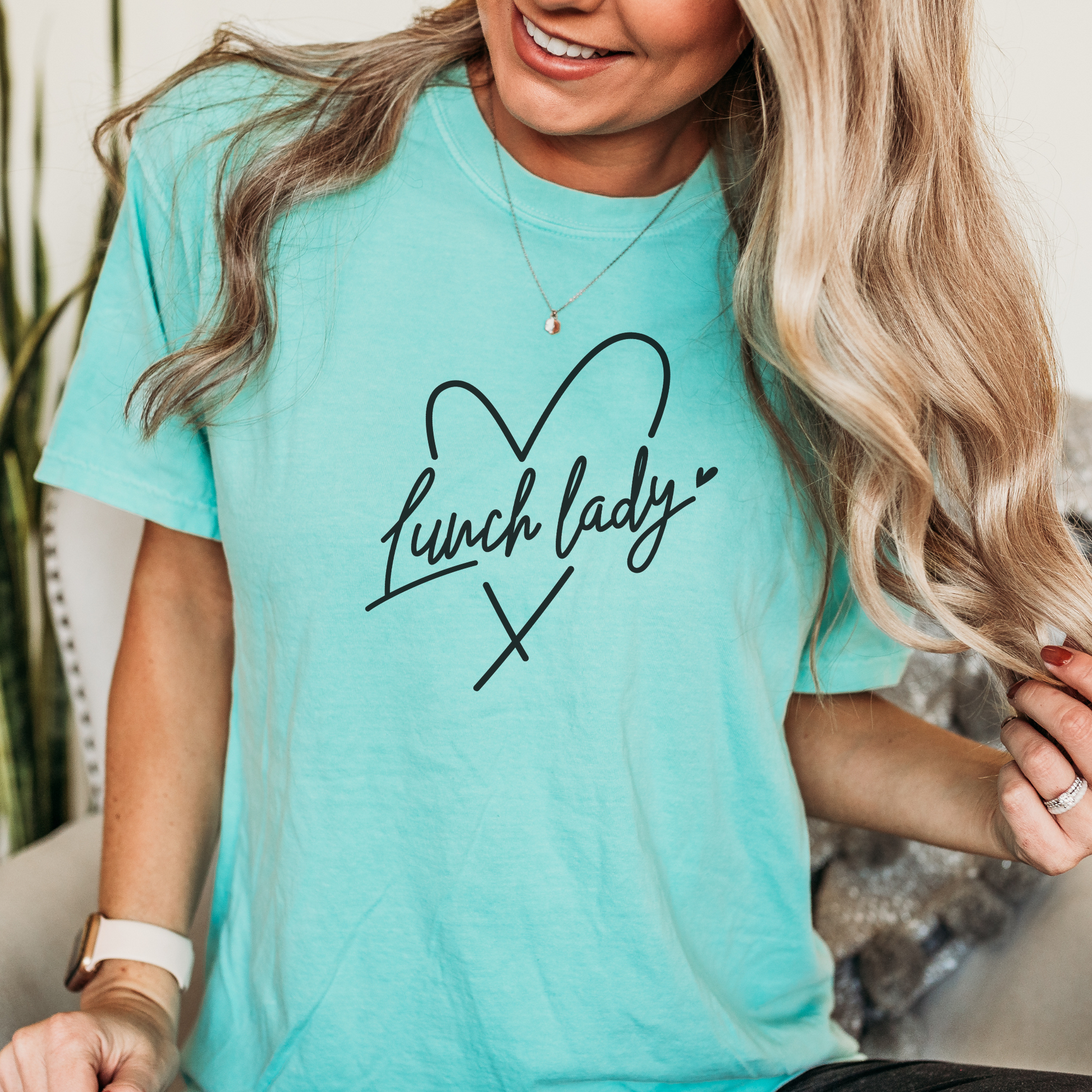 Lunch Lady Tee T-Shirt Chalky Mint S 