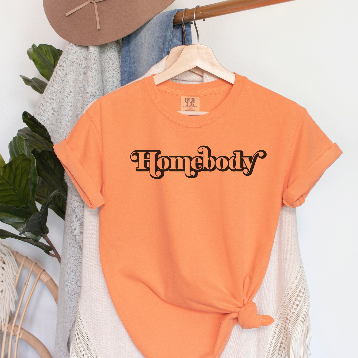 Homebody Tee T-Shirt Burnt Orange S 