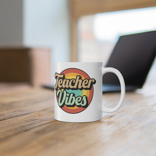 Teacher Vibes Coffee Mug Mug   