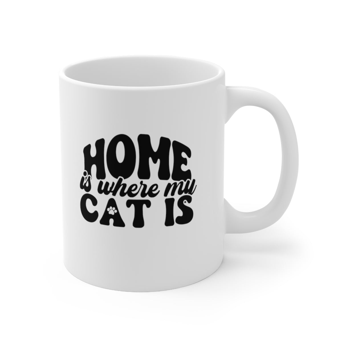 Home is Where My Cat Is Coffee Mug Mug   