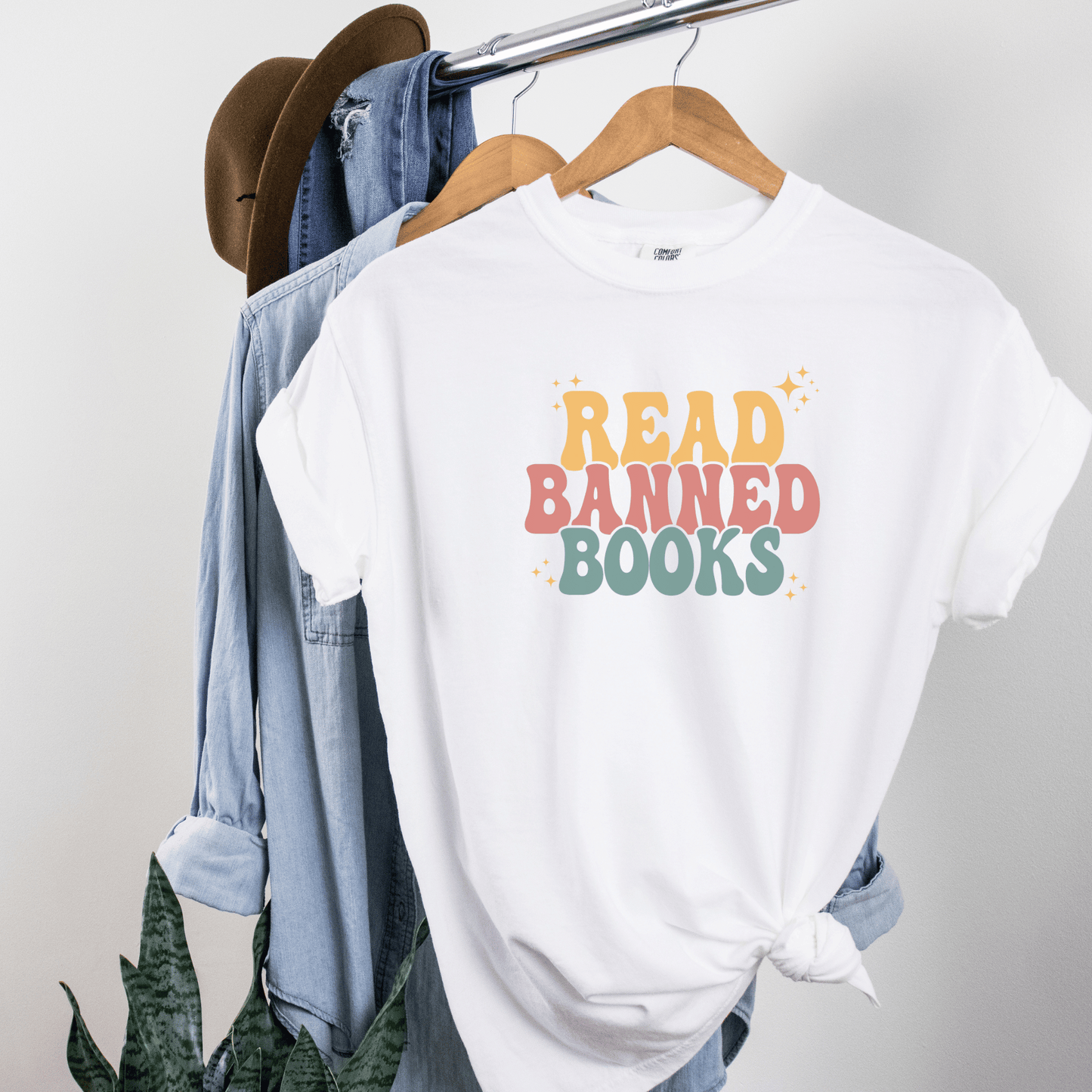 Read Banned Books Tee T-Shirt White 3XL 