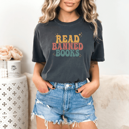 Read Banned Books Tee T-Shirt Pepper S 