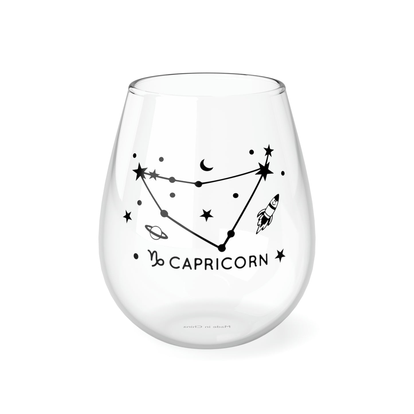 Capricorn Wine Glass Mug   