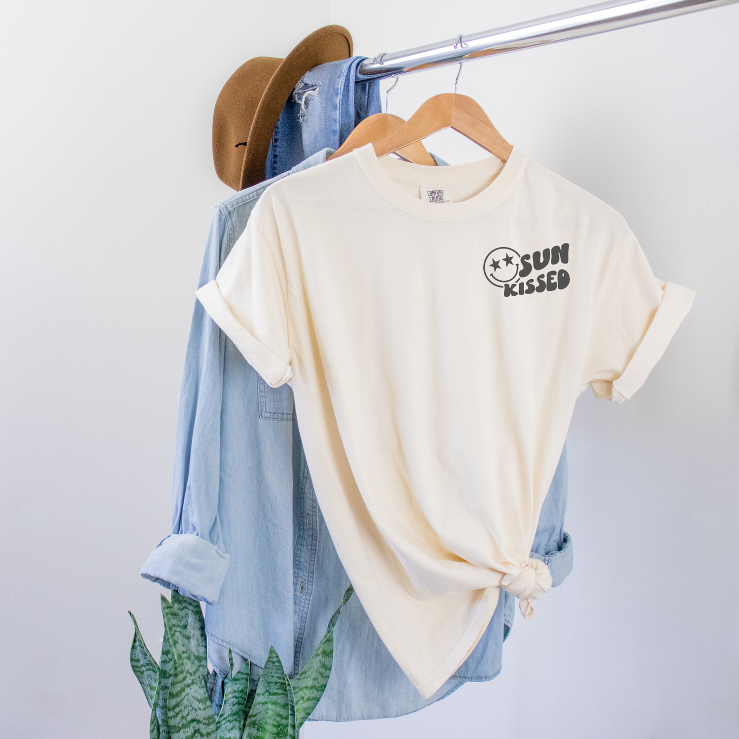 Sun Kissed Tee T-Shirt Ivory S 