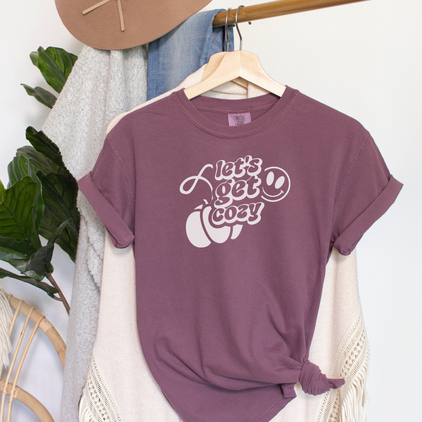 Let's Get Cozy Tee T-Shirt Vineyard S 