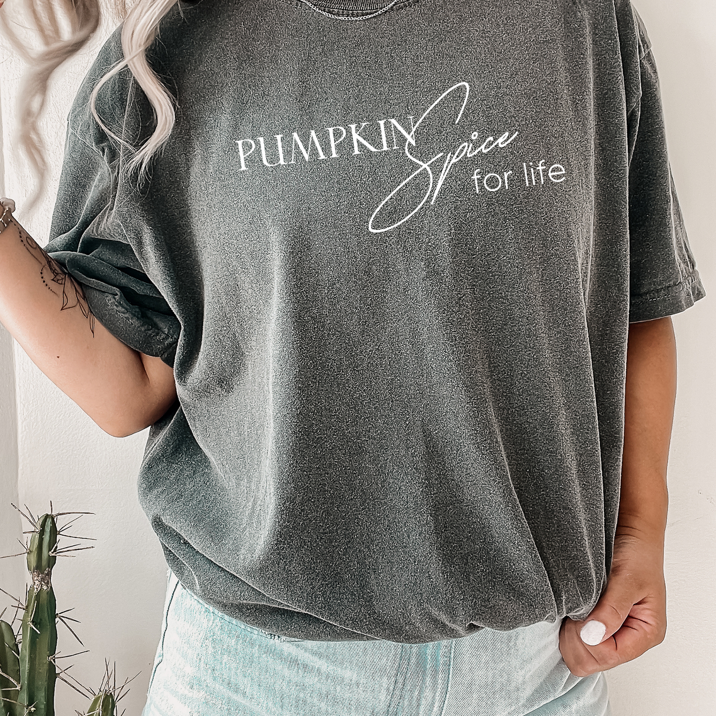 Pumpkin Spice for Life Tee T-Shirt Pepper S 