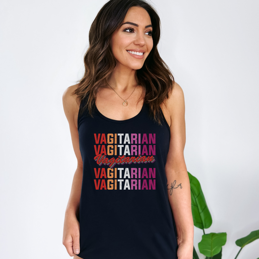 Vagitarian Tank Top Tank Top XS Solid Black 