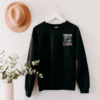 Crazy X-Ray Lady Sweatshirt Sweatshirt S Black 