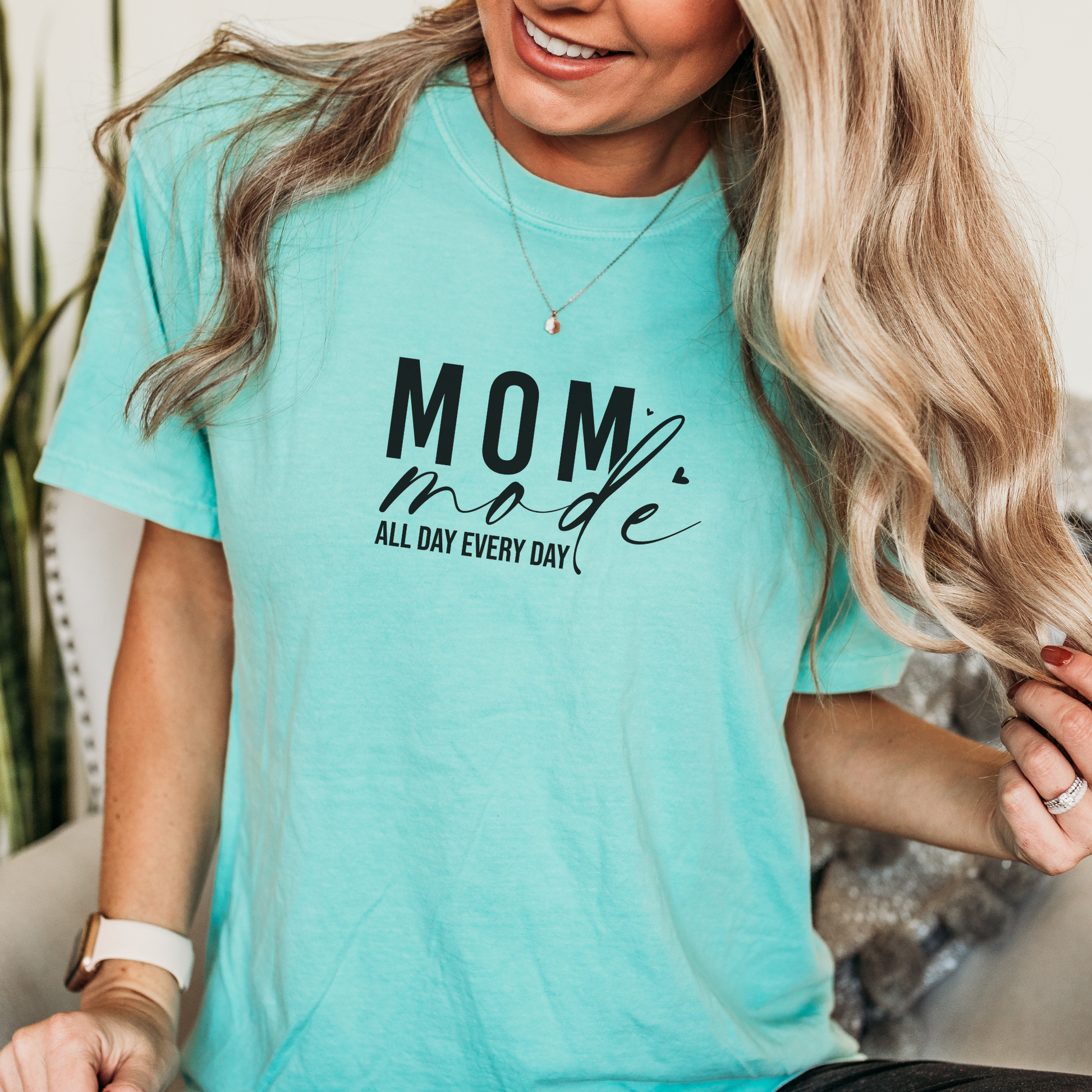 Mom Mode Tee T-Shirt Chalky Mint S 