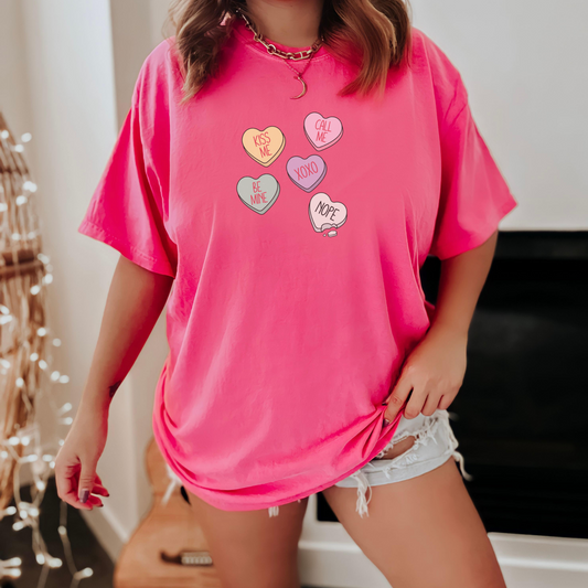 Candy Hearts Tee T-Shirt Crunchberry S 