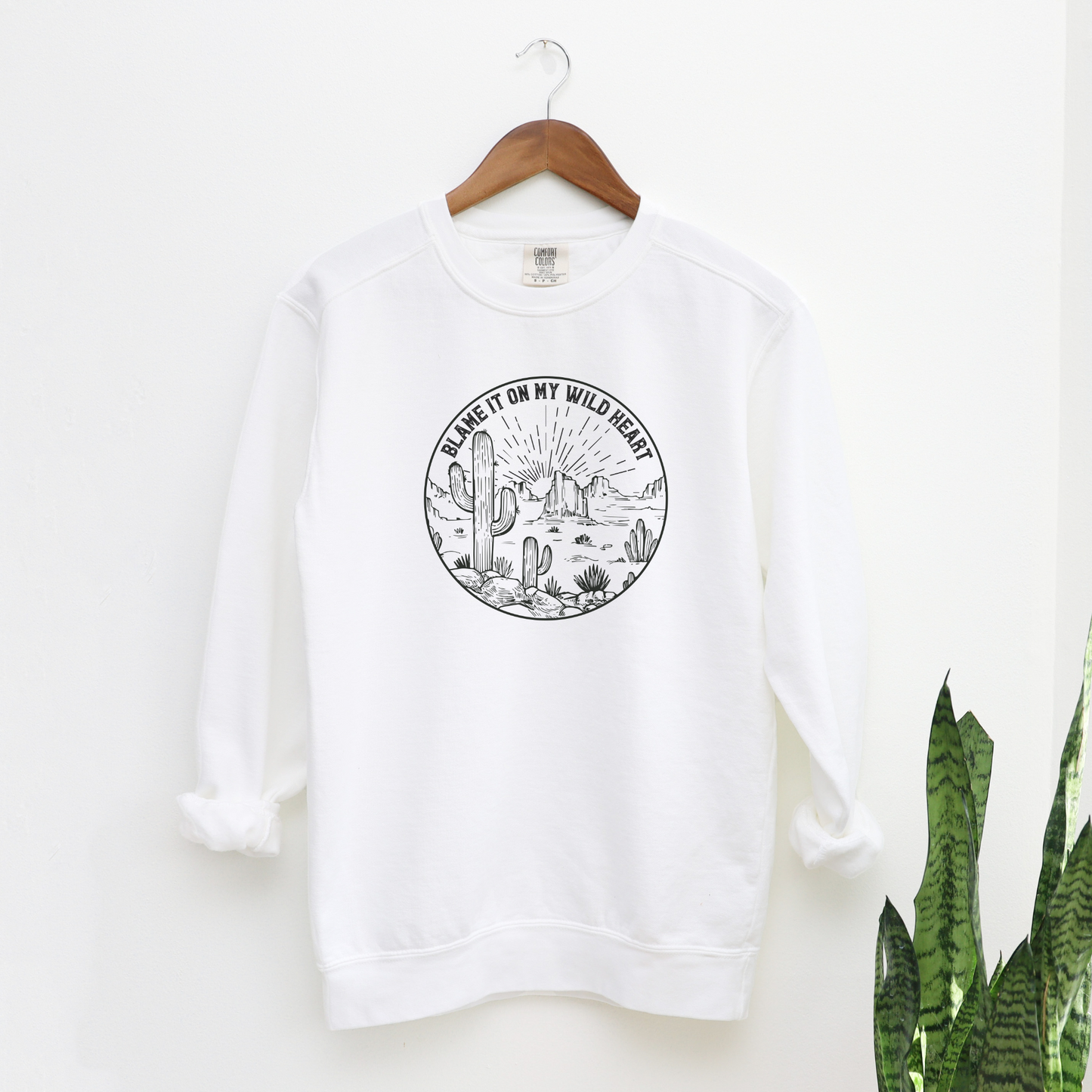 Blame it on My Wild Roots Sweatshirt Sweatshirts White S 