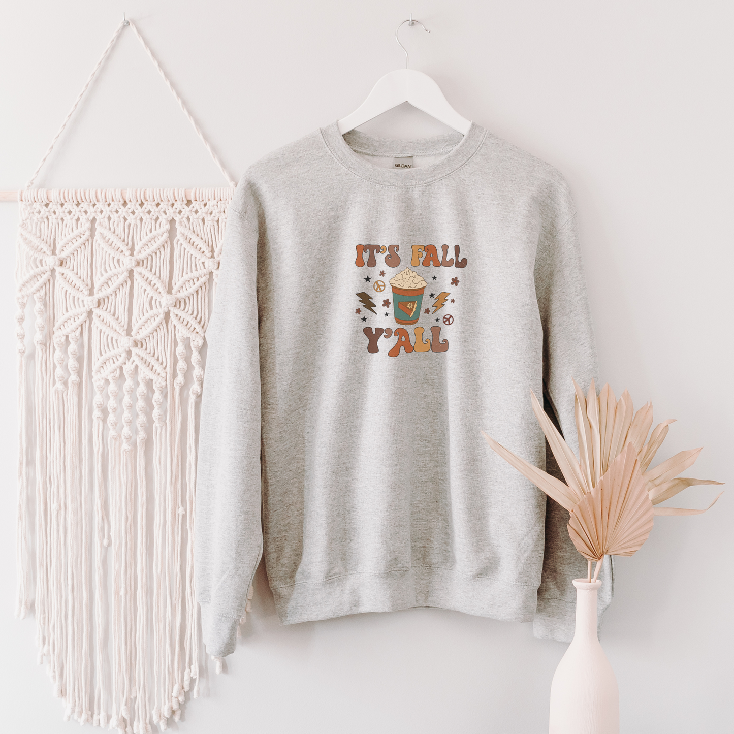 It's Fall Ya'll Sweatshirt Sweatshirt S Ash 