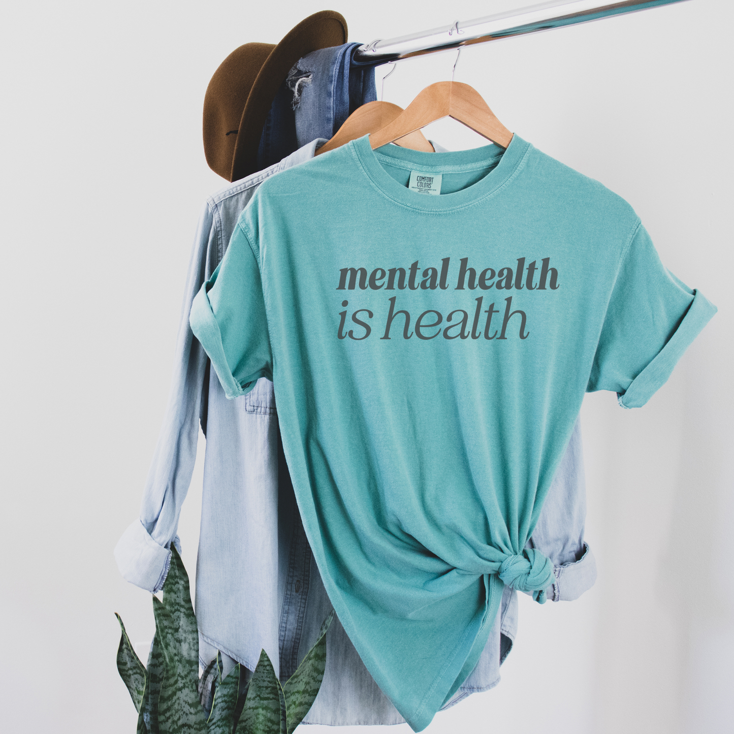 Mental Health is Health Tee T-Shirt Seafoam S 