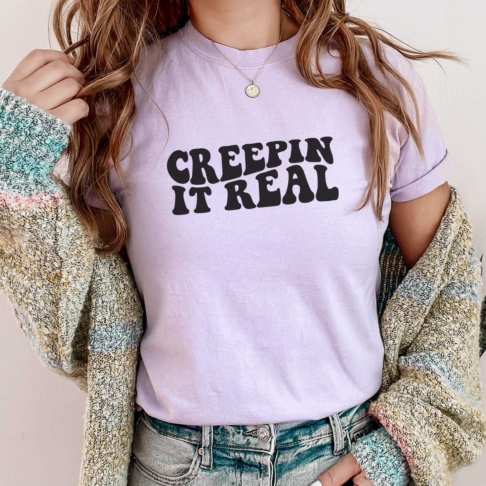 Creepin' It Real Tee T-Shirt Orchid S 