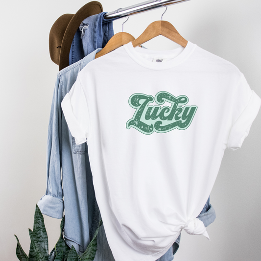 Lucky Tee T-Shirt White S 