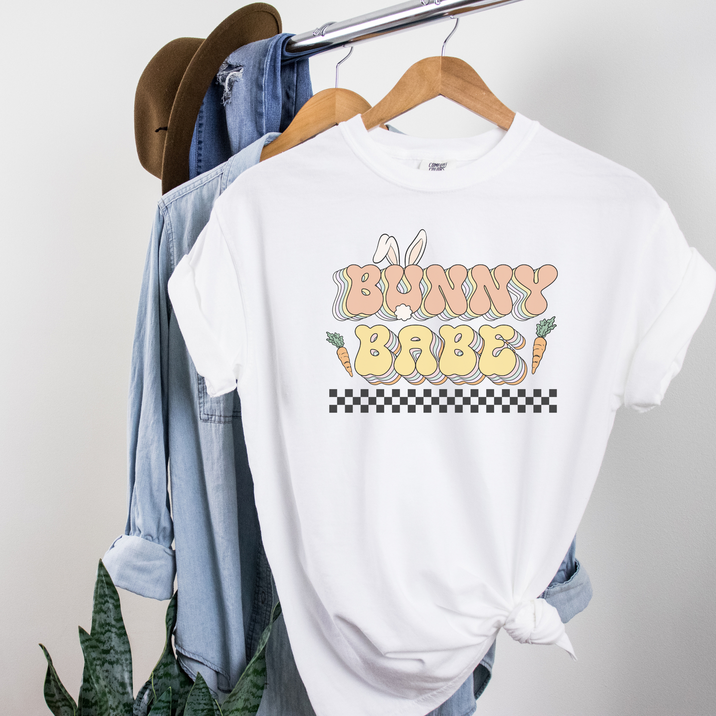 Bunny Babe Tee T-Shirt White S 