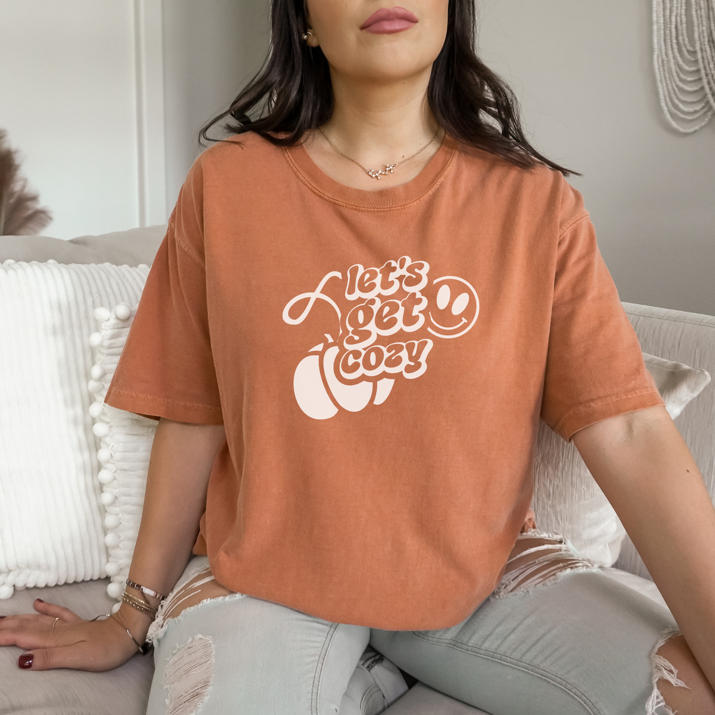 Let's Get Cozy Tee T-Shirt Yam S 