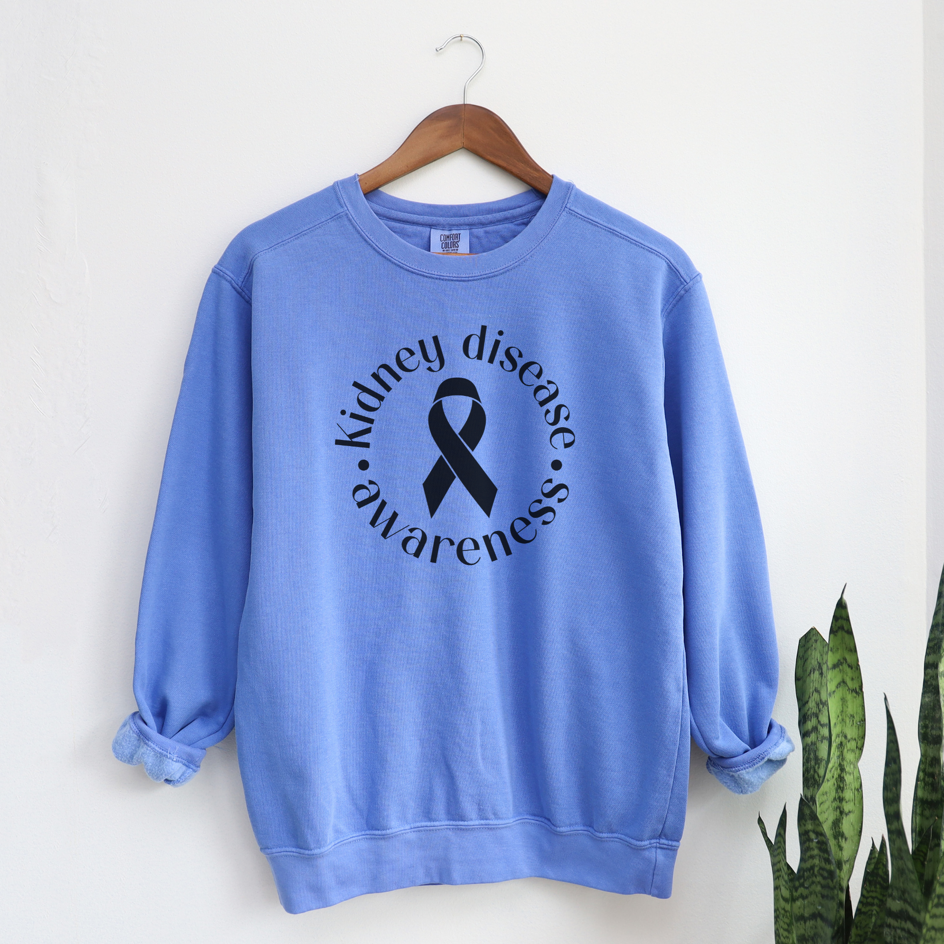 Kidney Disease Awareness Sweatshirt Sweatshirts Flo Blue S 