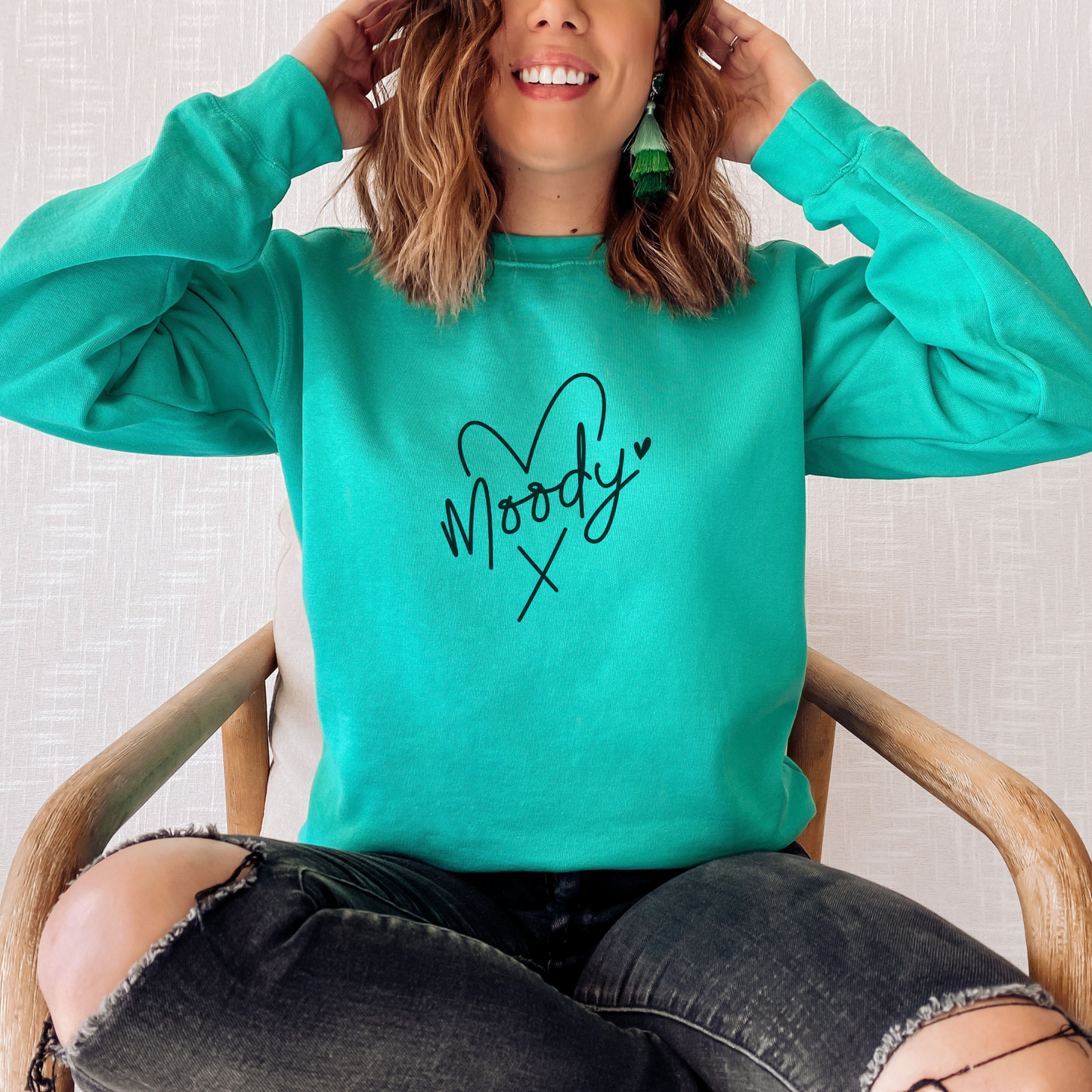 Moody Sweatshirt Sweatshirts Island Green S 