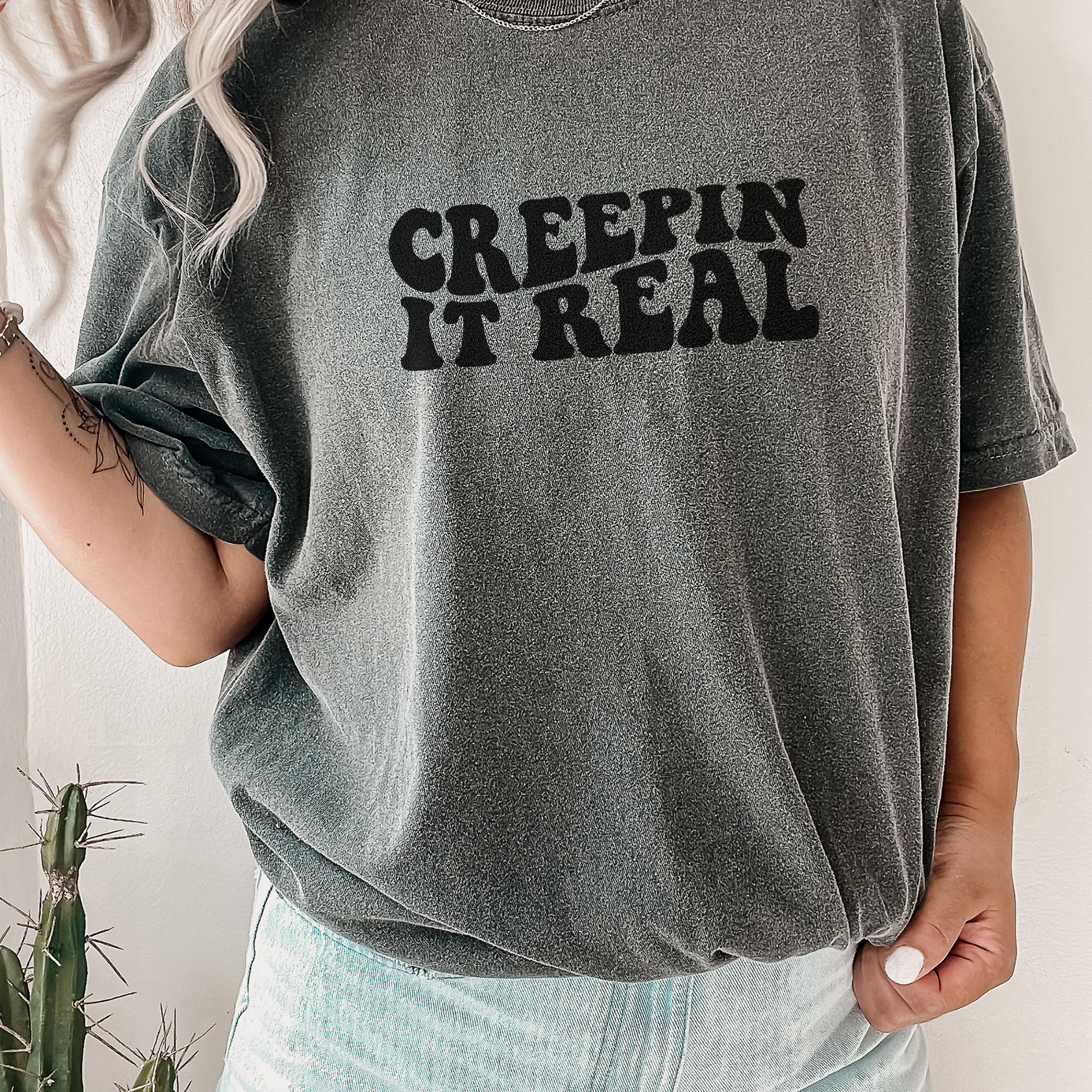 Creepin' It Real Tee T-Shirt Pepper S 