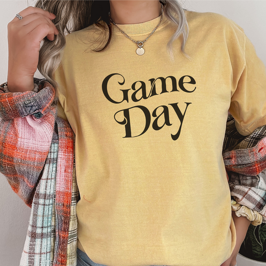 Game Day Tee T-Shirt Mustard S 