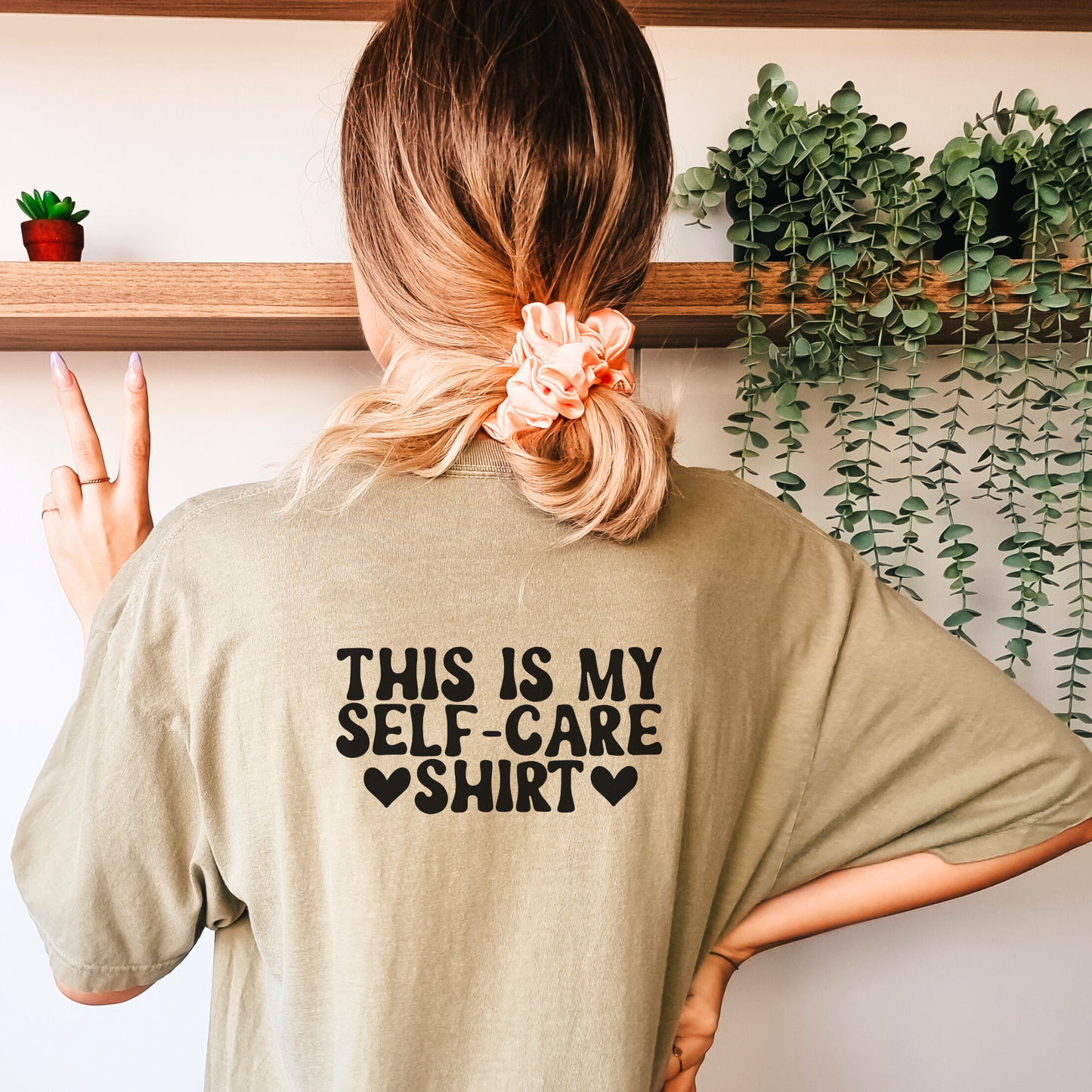 This is my Self Care Shirt Tee T-Shirt Khaki S 