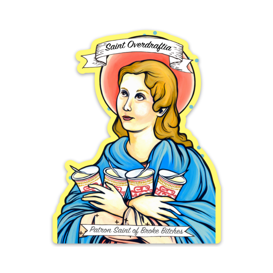 Saint Overdraftia Sticker sticker   