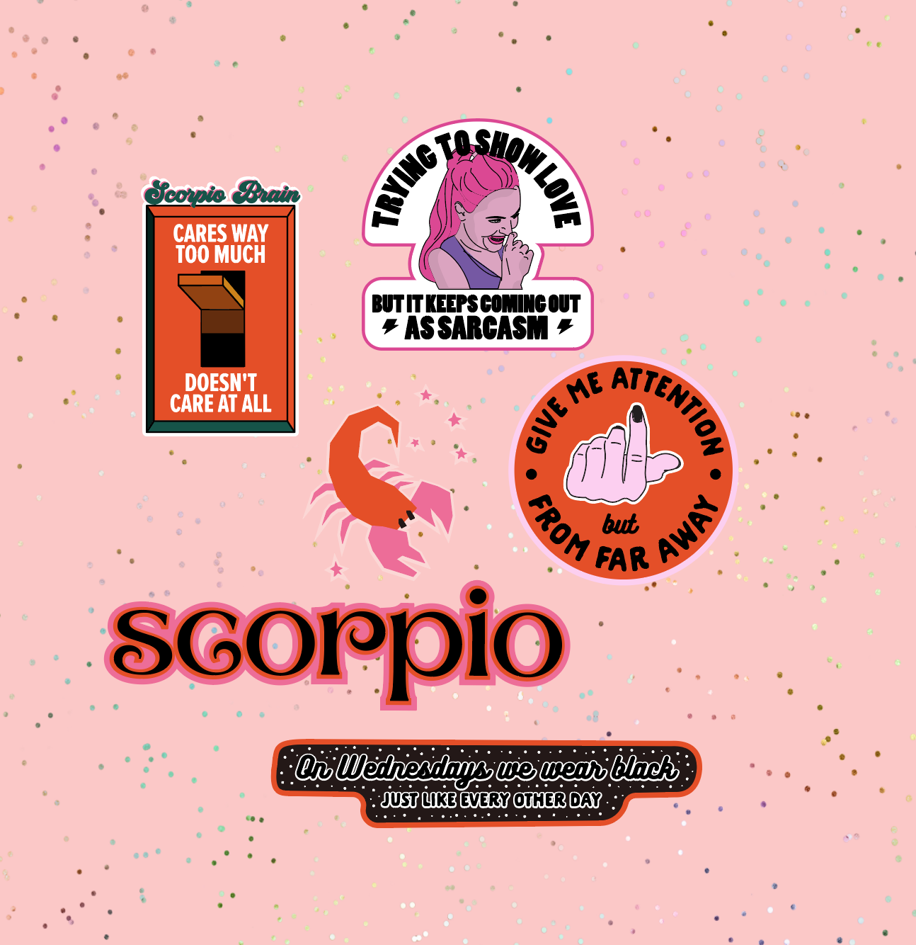 Scorpio Astrological Sticker Sheet sticker   