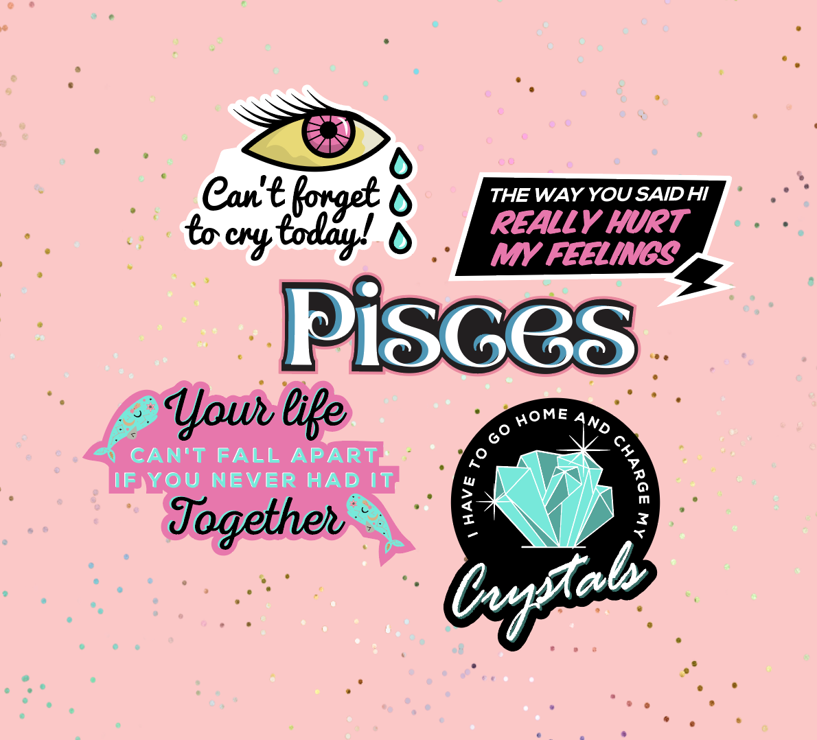 Pisces Astrological Sticker Sheet sticker   