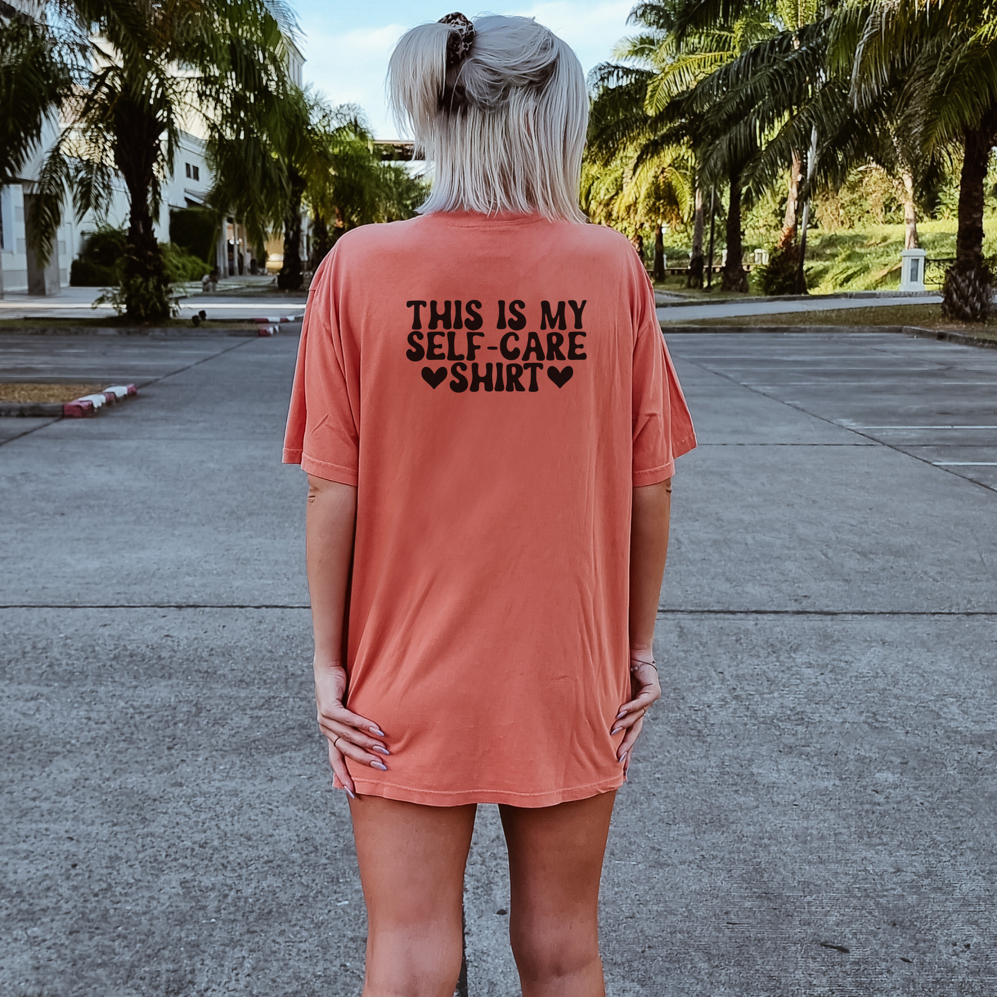 This is my Self Care Shirt Tee T-Shirt Terracotta S 