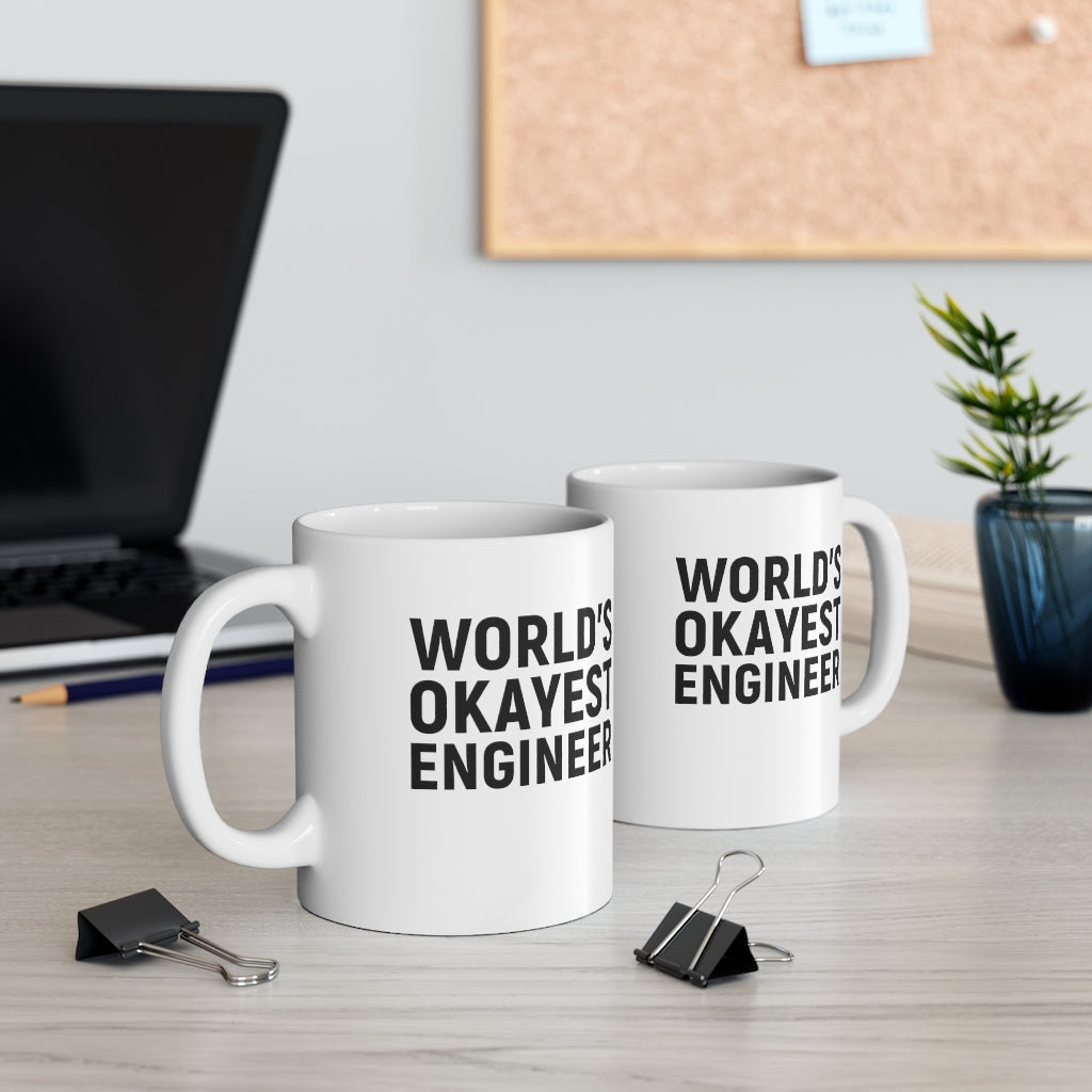 World's Okayest Engineer Coffee Mug Mug   