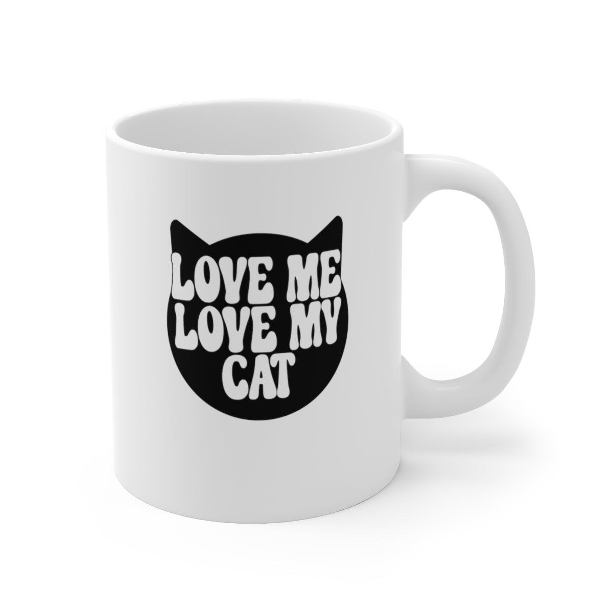 Love Me, Love My Cat Coffee Mug Mug   