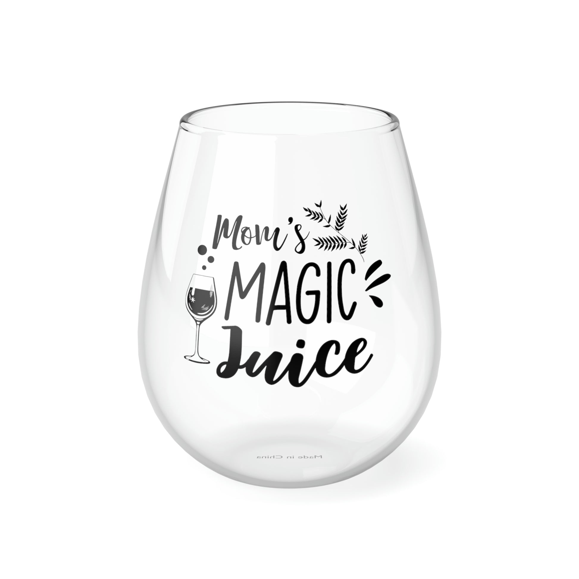 Mom's Magic Juice Wine Glass Mug   