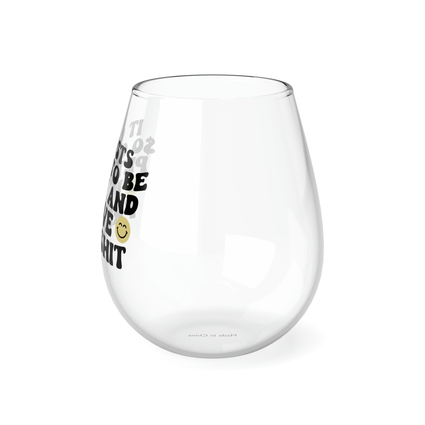 It Costs $0.00 to be Petty Wine Glass Mug   