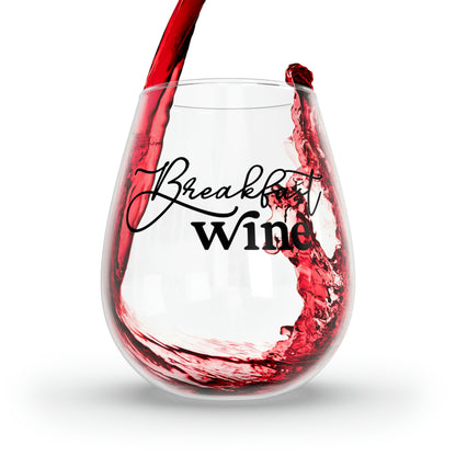 Breakfast Wine Wine Glass Mug 11.75oz  