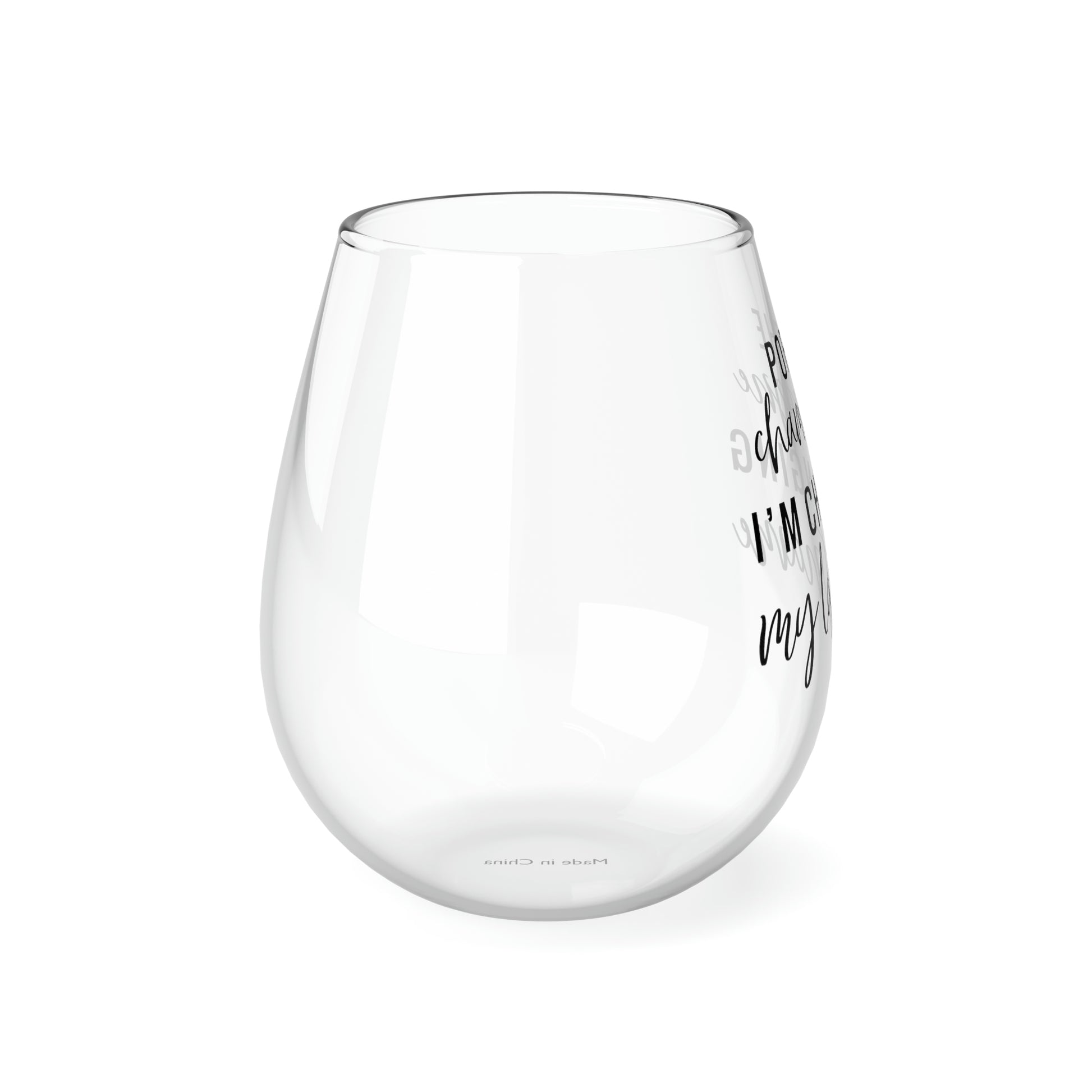 Pop the Champagne, I'm Changing my Last Name Wine Glass Mug   