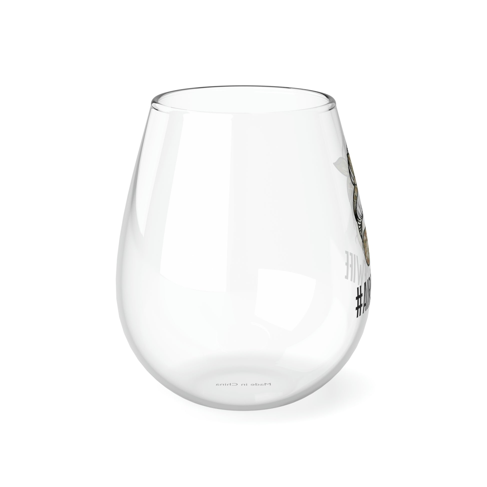 #AirForceWife Wine Glass Mug   