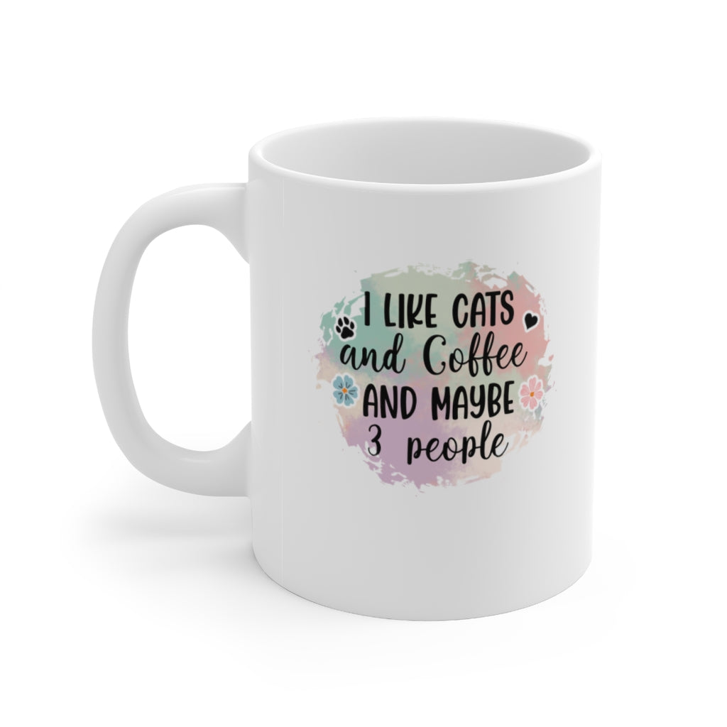 I Like Cats and Coffee Mug Mug   