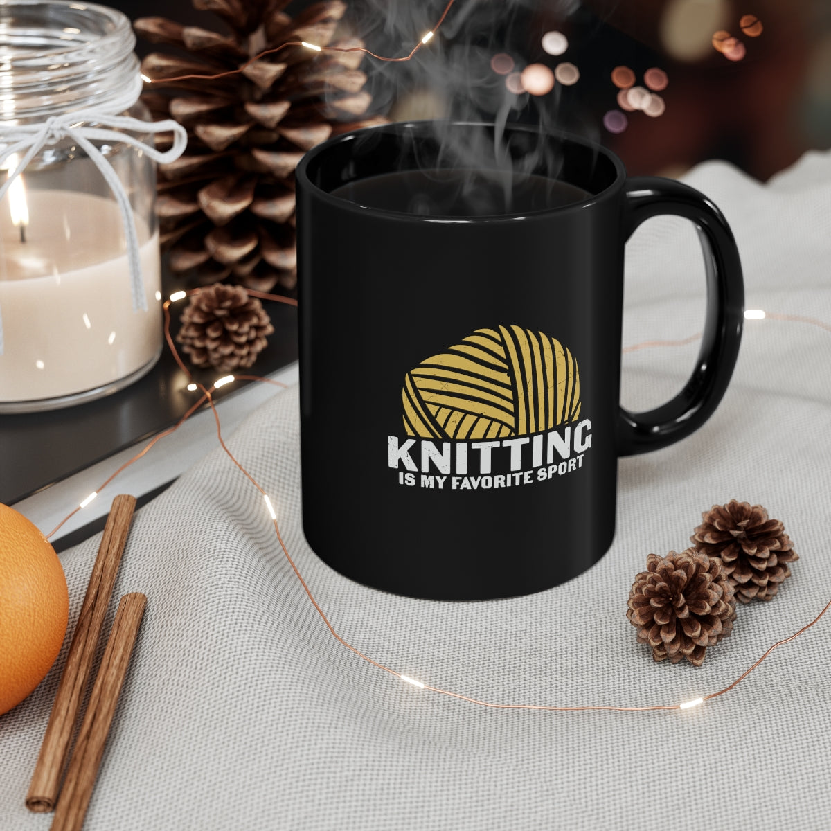 Knitting is my Favorite Sport Coffee Mug Mug   