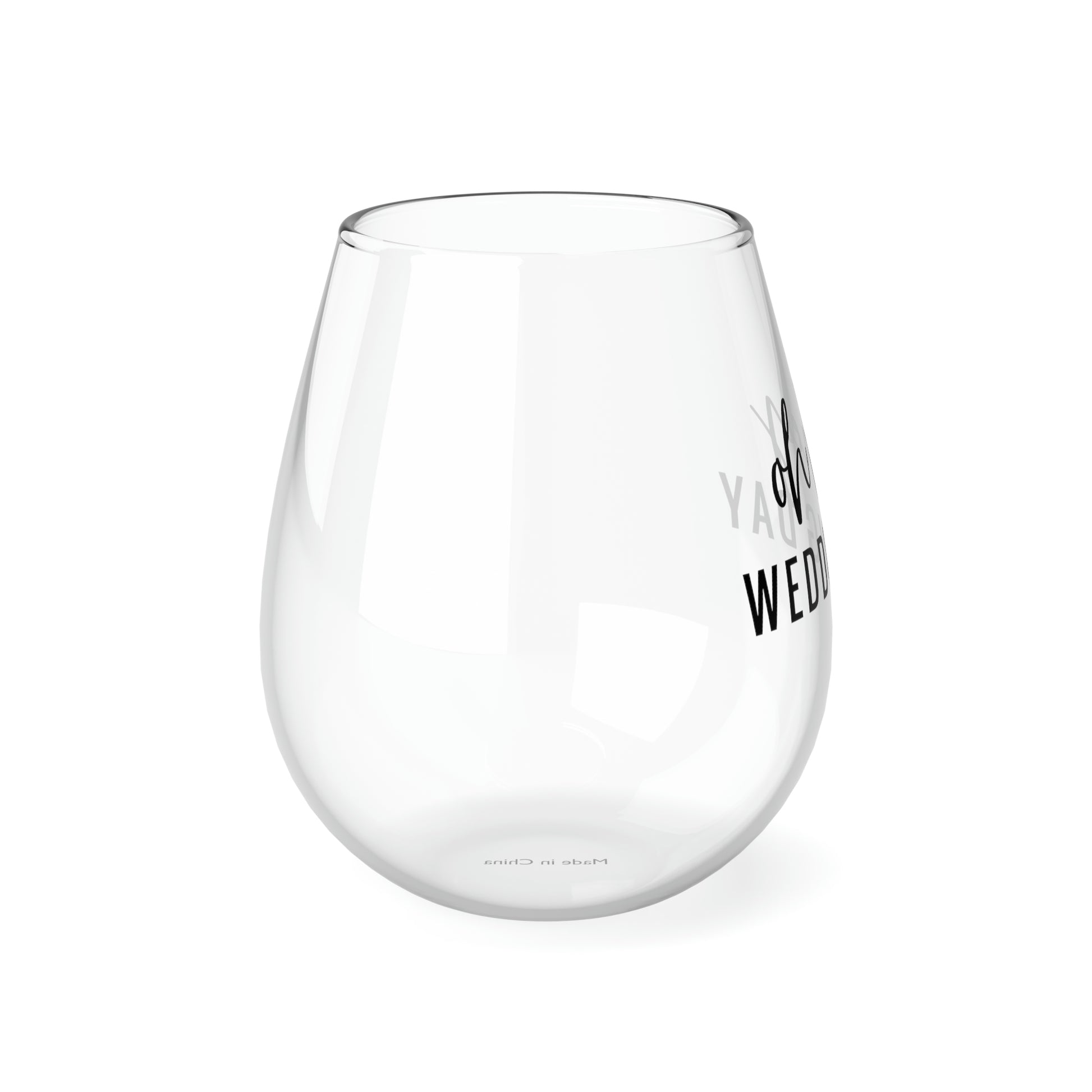 Oh Hey, Wedding Day Wine Glass Mug   