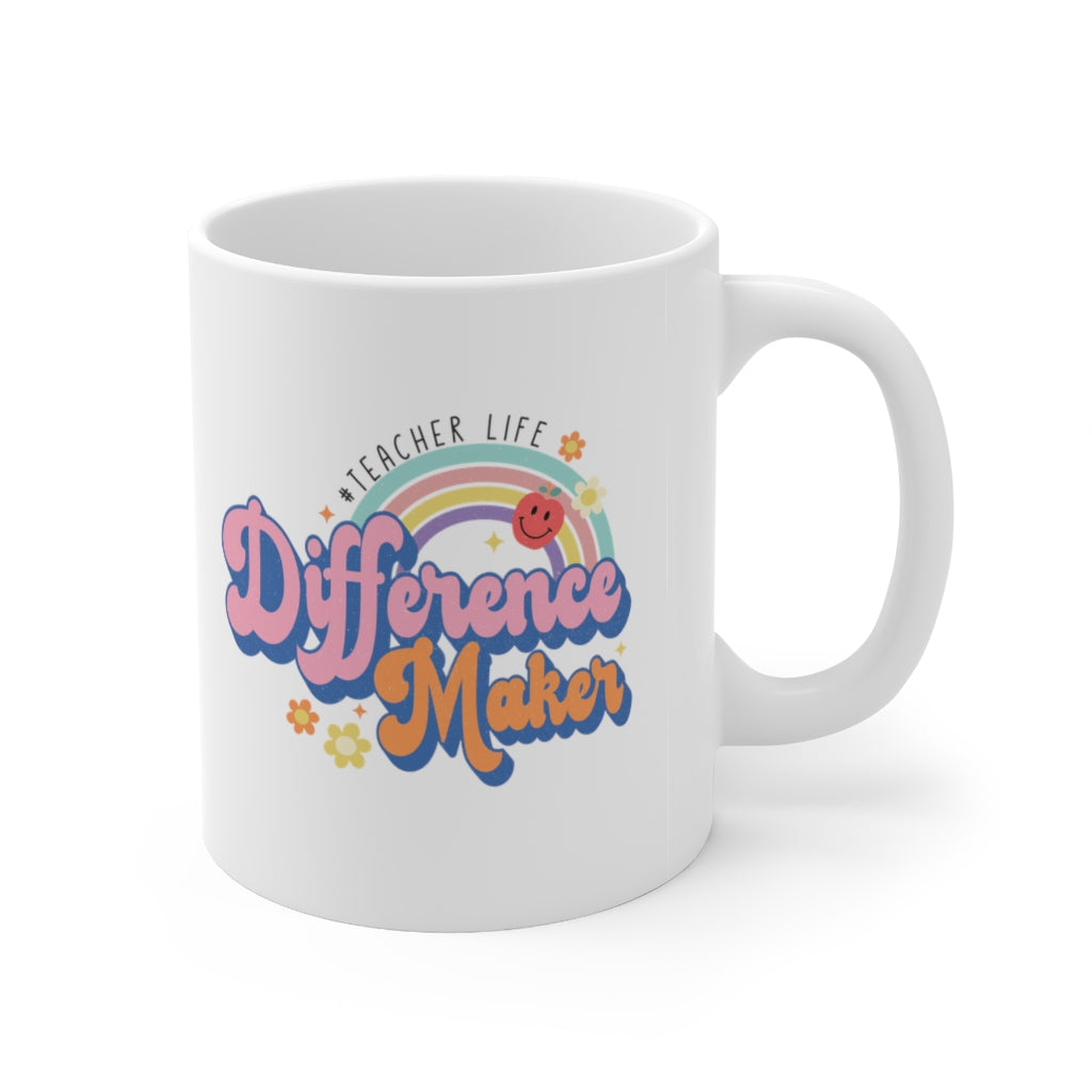 Teacher Life Difference Maker Coffee Mug Mug   